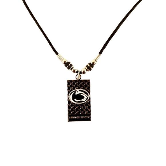 NCAA Penn State Diamond Plate Necklace, 20-Inch Rope Nittany Lions Licensed New - Picture 2 of 3